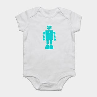 Adorable Robot: A Playful and Modern Artwork to Brighten Your Space Baby Bodysuit